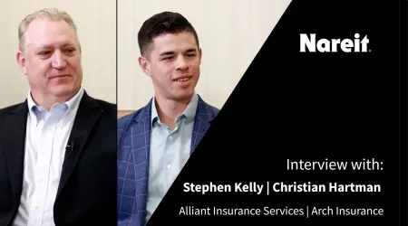 Christian Hartman of Arch Insurance and Stephen Kelly of Alliant Insurance 