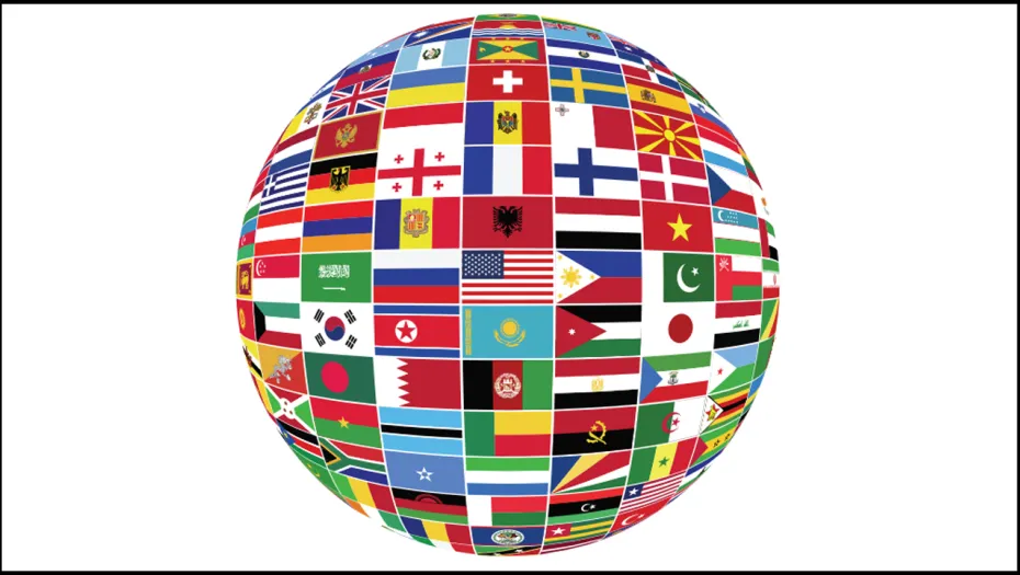 Flag Globe