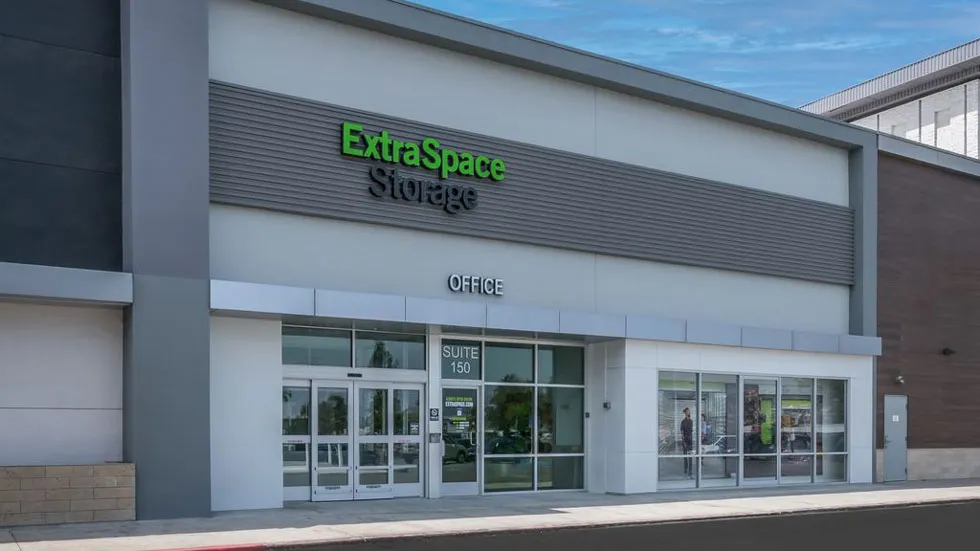 A former Sears location in El Cajon, California now has self-storage units in the basement level and retail sites upstairs.