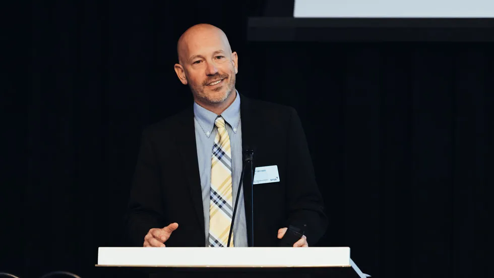 Pictured: Matthew Bechard, executive vice president, communications and industry affairs, Nareit. Photo credit: Maria Wurtz