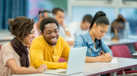 students in a classroom